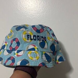 Kids Colorful Bucket Hat with Florida Print